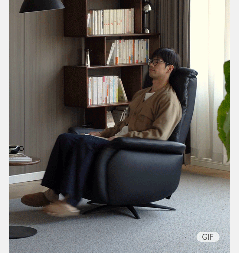 Cloud Leather Light Luxury Rotating Electric Chair