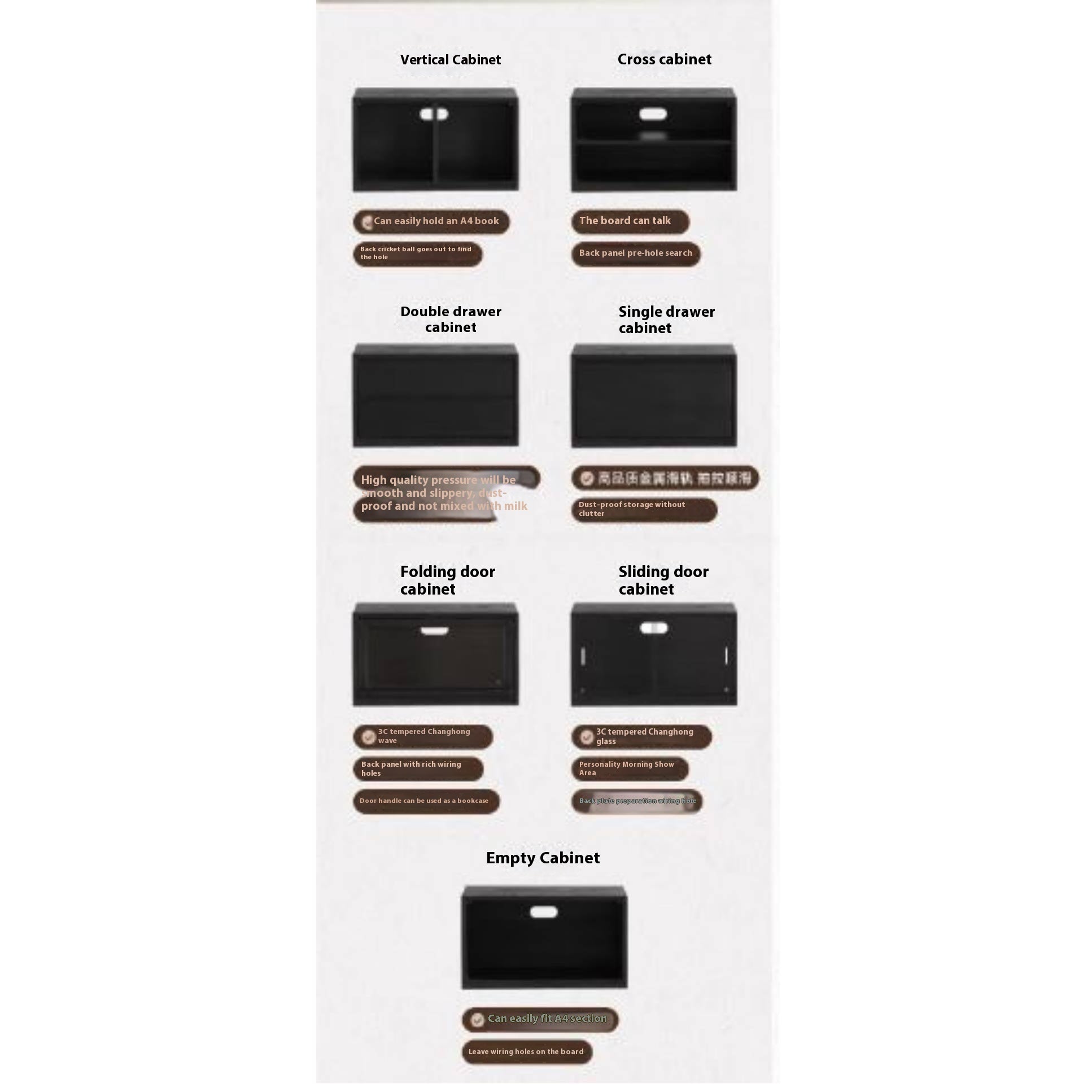 Oak Solid Wood TV Stand Combination Bookcase