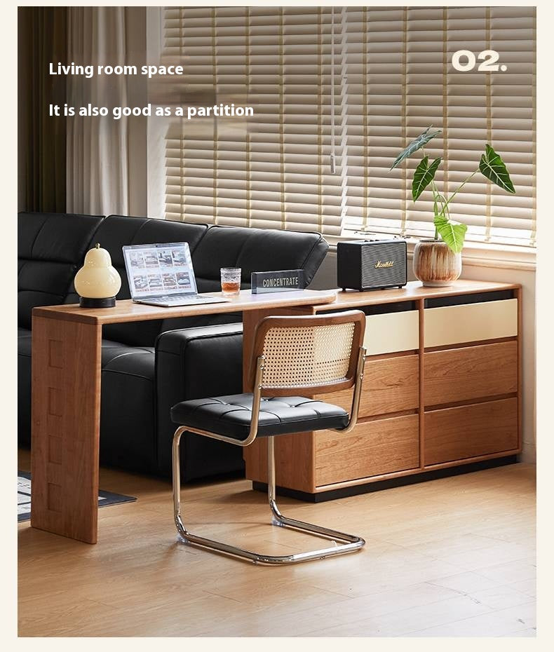 Cherry Solid Wood Modern Style Dressing Table