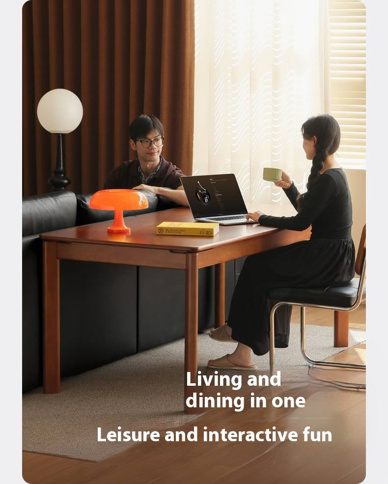 Poplar Solid Wood Antique Style Dining Table