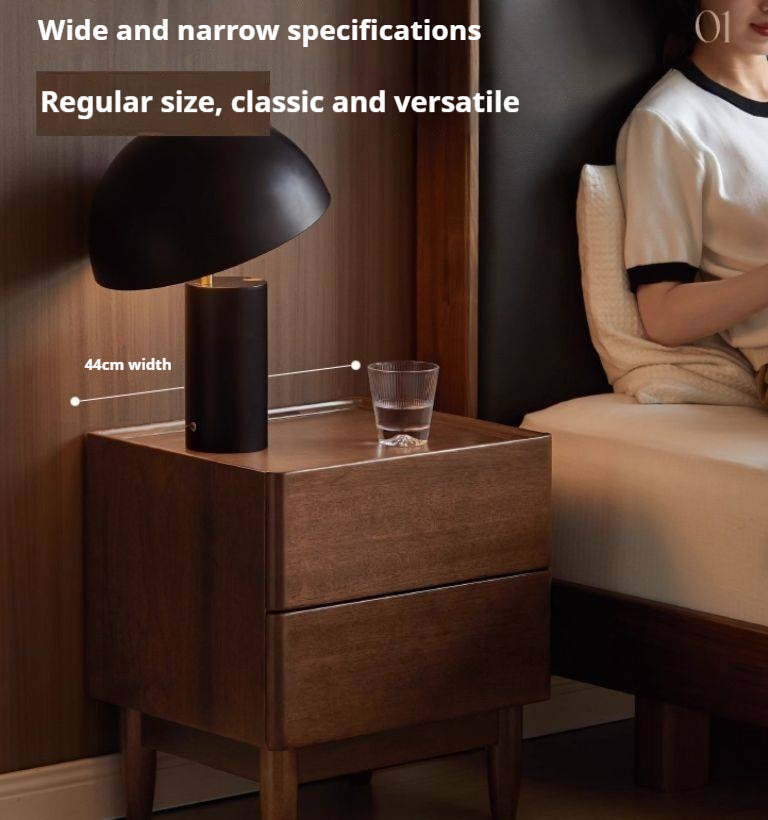 Sandalwood Solid Wood Modern Nightstand