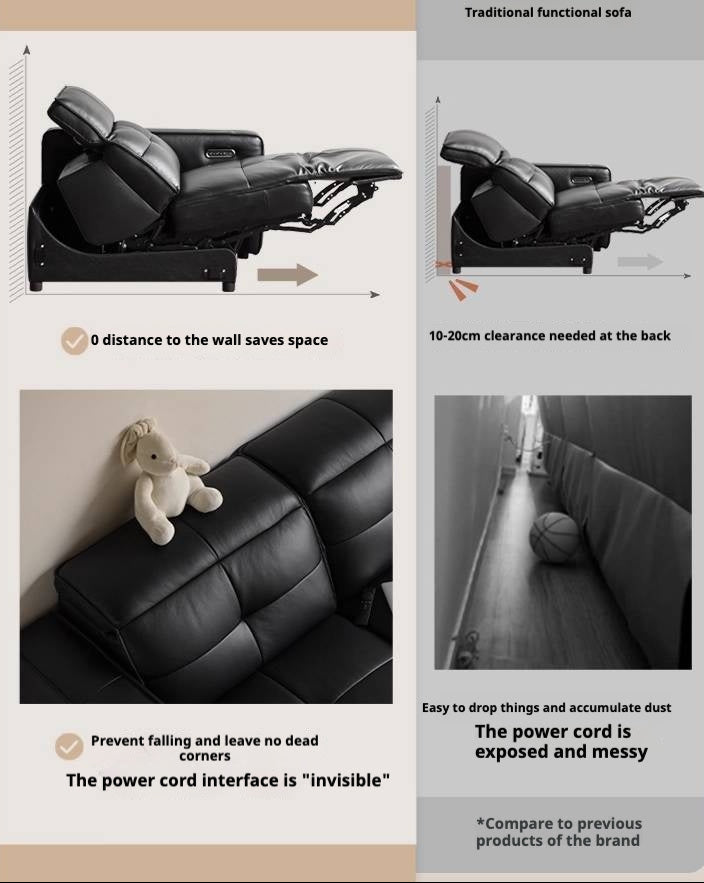 Leather Modern Style Electric Sofa