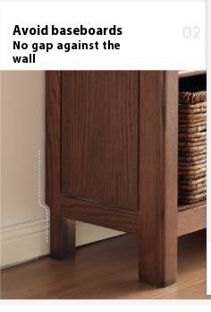 Solid Rubberwood, Oak Solid Wood Modern Bookcase