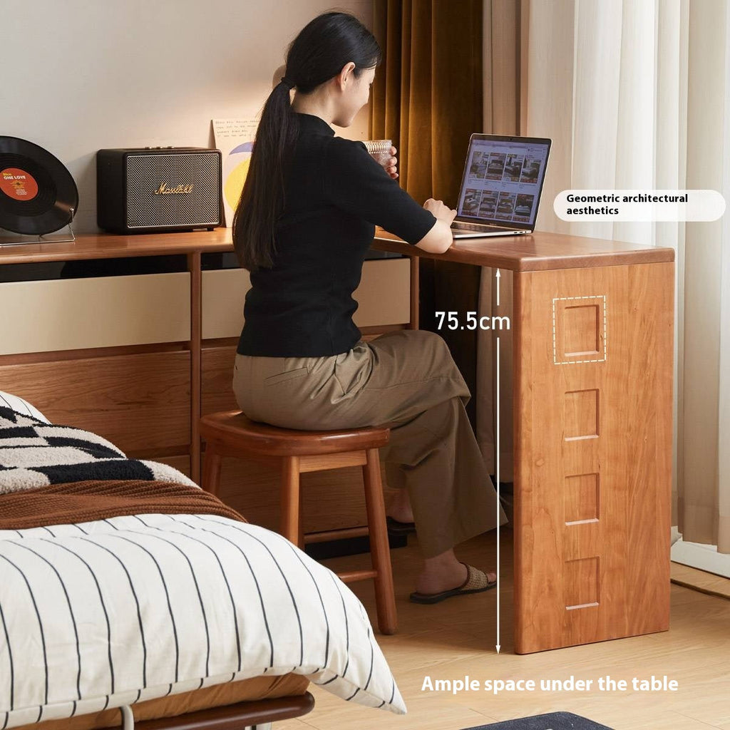 Cherry Solid Wood Modern Style Dressing Table