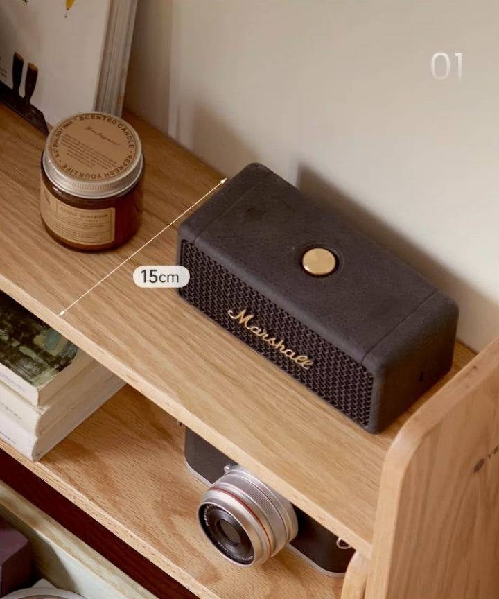 Oak Solid Wood Retractable Storage Desktop Shelf