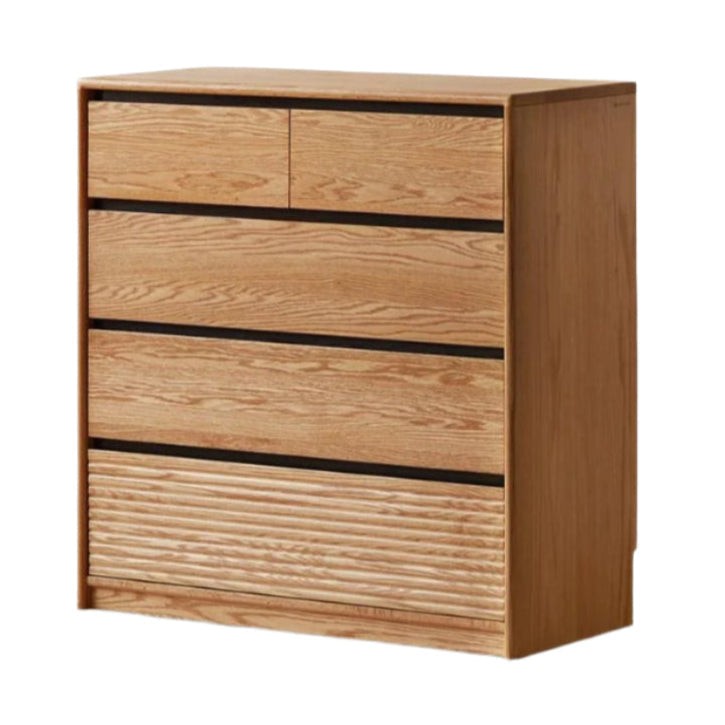 Oak Solid Wood Modern Drawer Cabinet