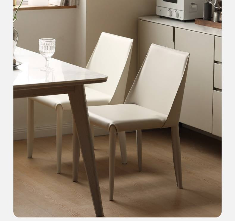 Set pcs 4 Leather Soft Nordic Style Dining Chair