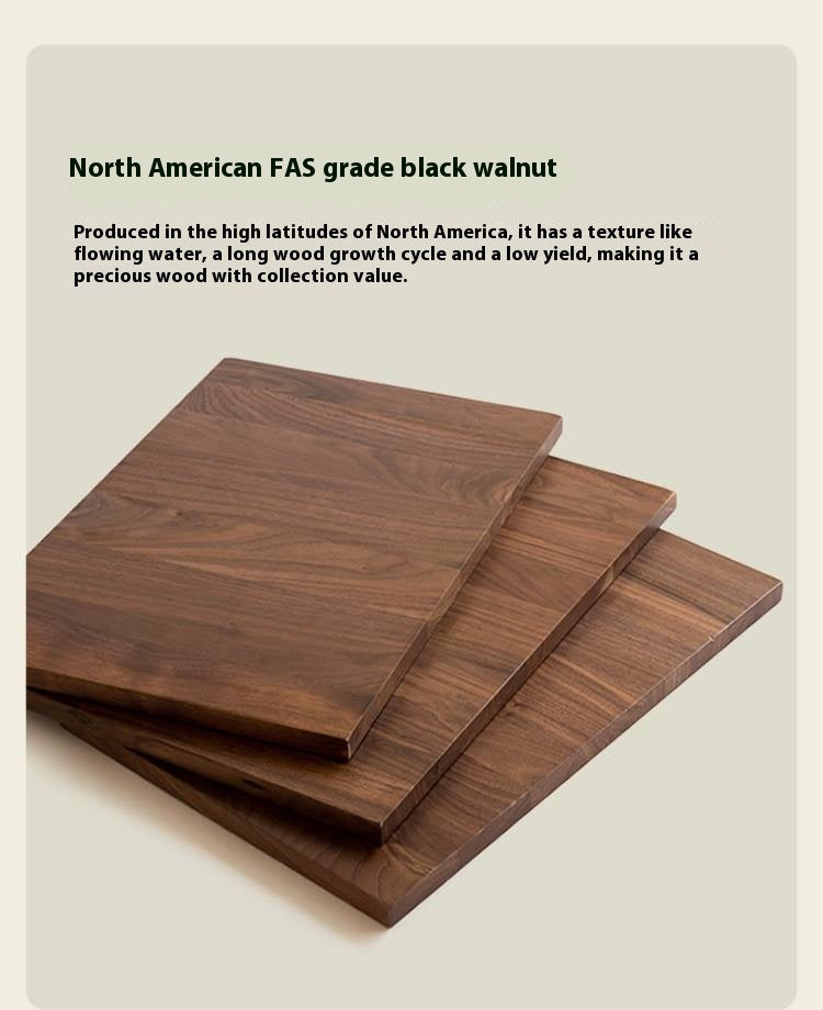 Black Walnut, Cherry Solid Wood Makeup Light Luxury Style Chair