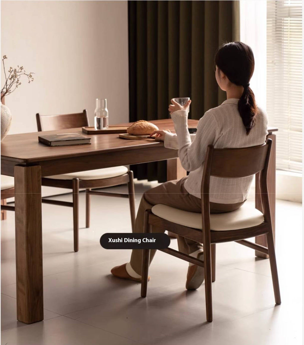 Black Walnut, Ash, Oak Solid Wood Large Board Dining Table