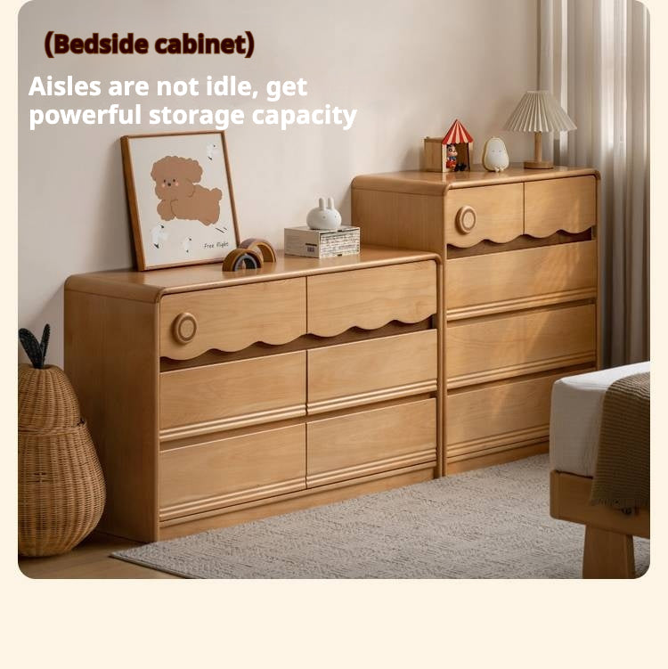 Beech Solid Wood Children's Chest of Drawers