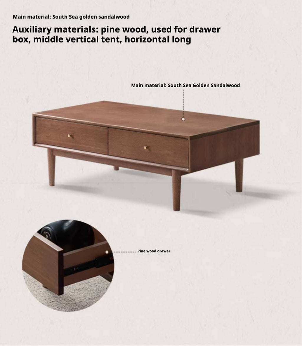 Black Walnut Solid Wood Coffee Table