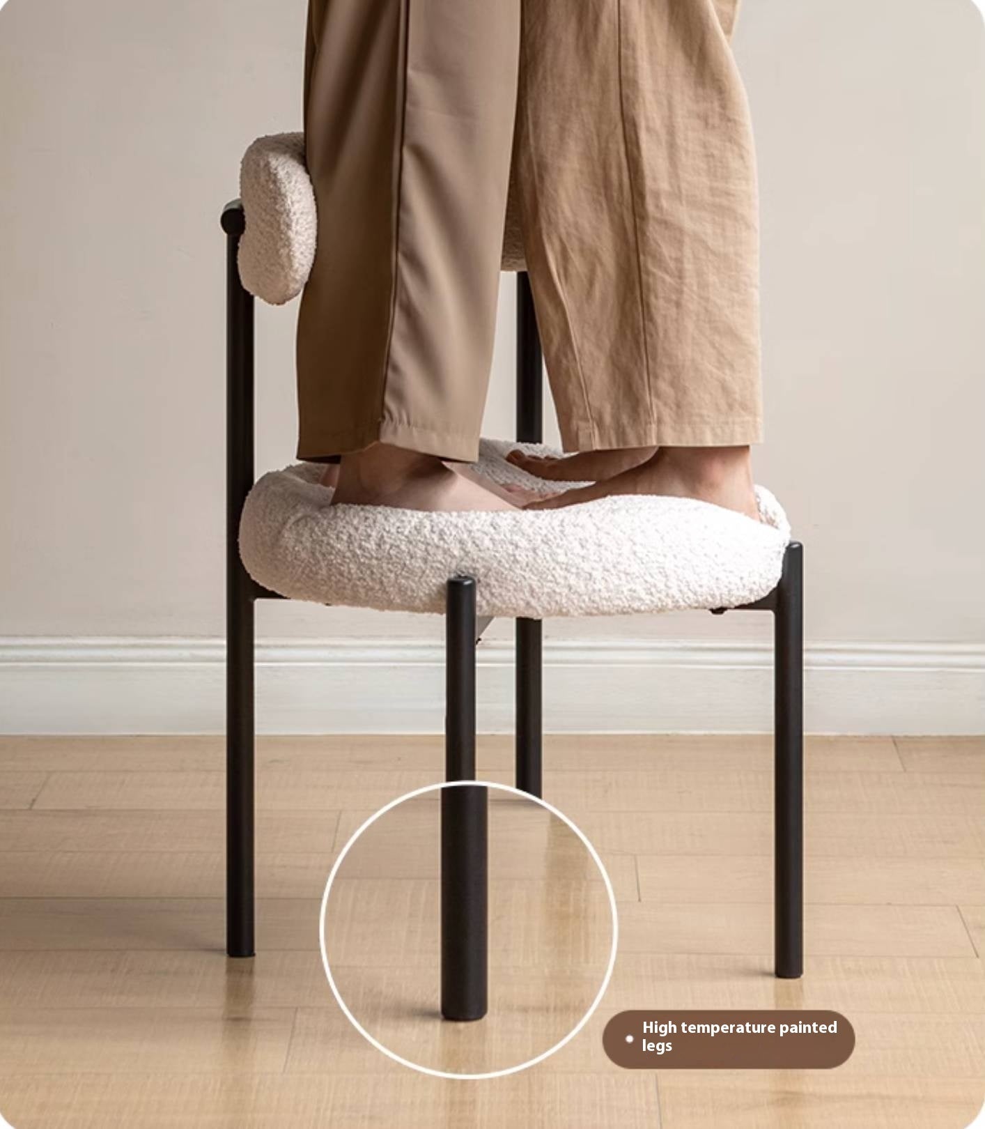 Fabric, Leather Bauhaus Style Chair