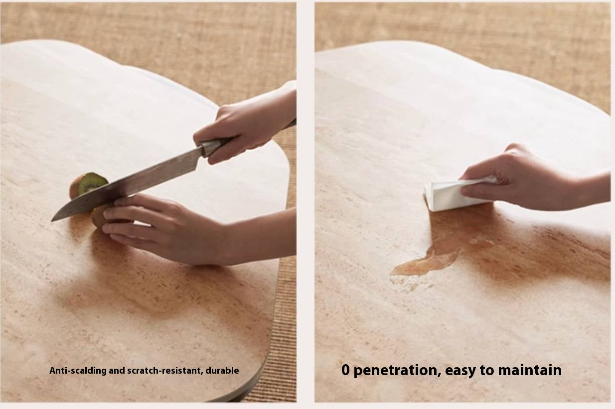 Ash Solid Wood Wabi-Sabi Style Coffee Table