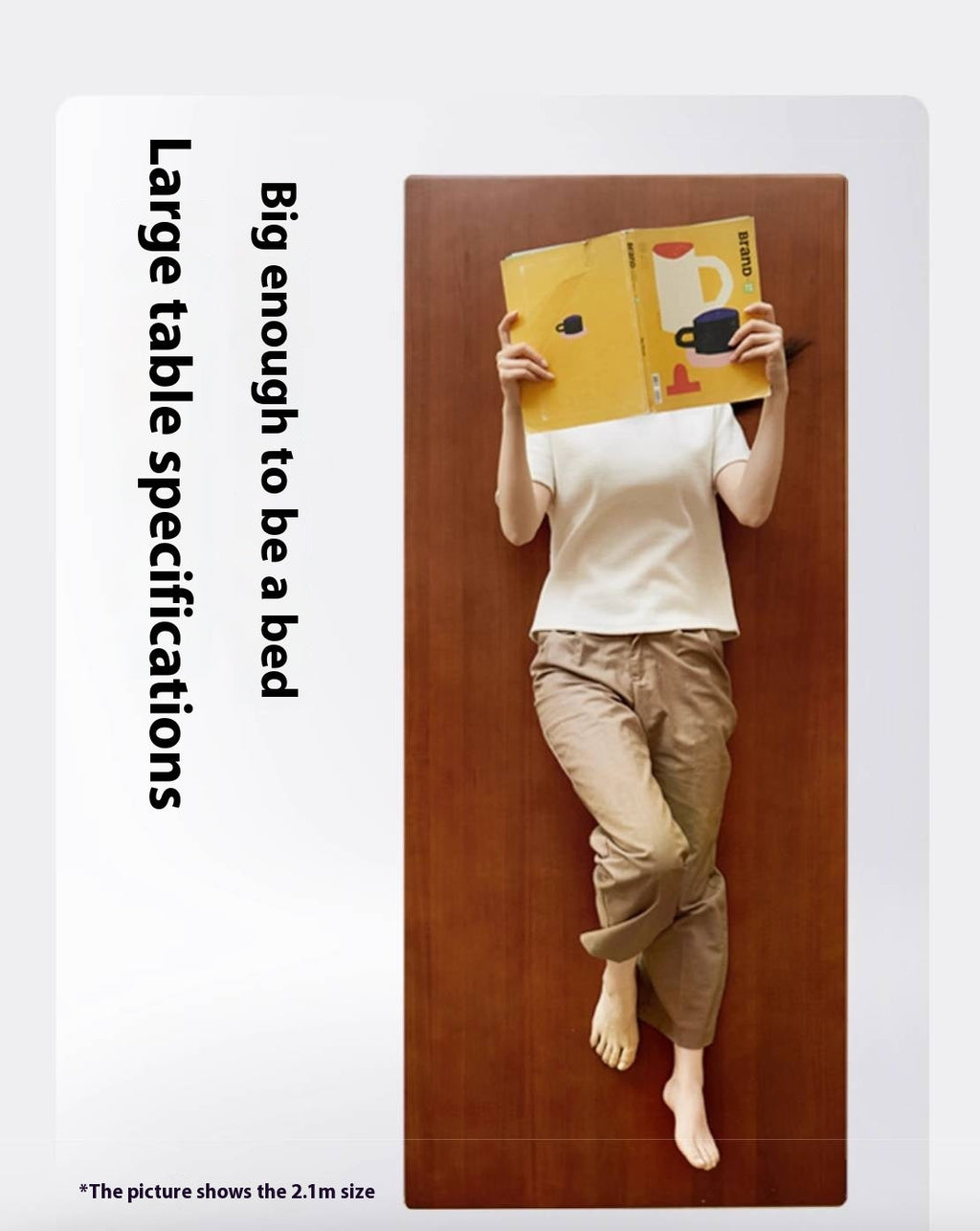 Poplar Solid Wood Mid Ancient Style Dining Table