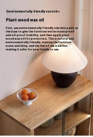 Oak Solid Wood Modern Side Cabinet