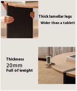 Ash Solid Wood Wabi Sabi Style Creative Coffee Table