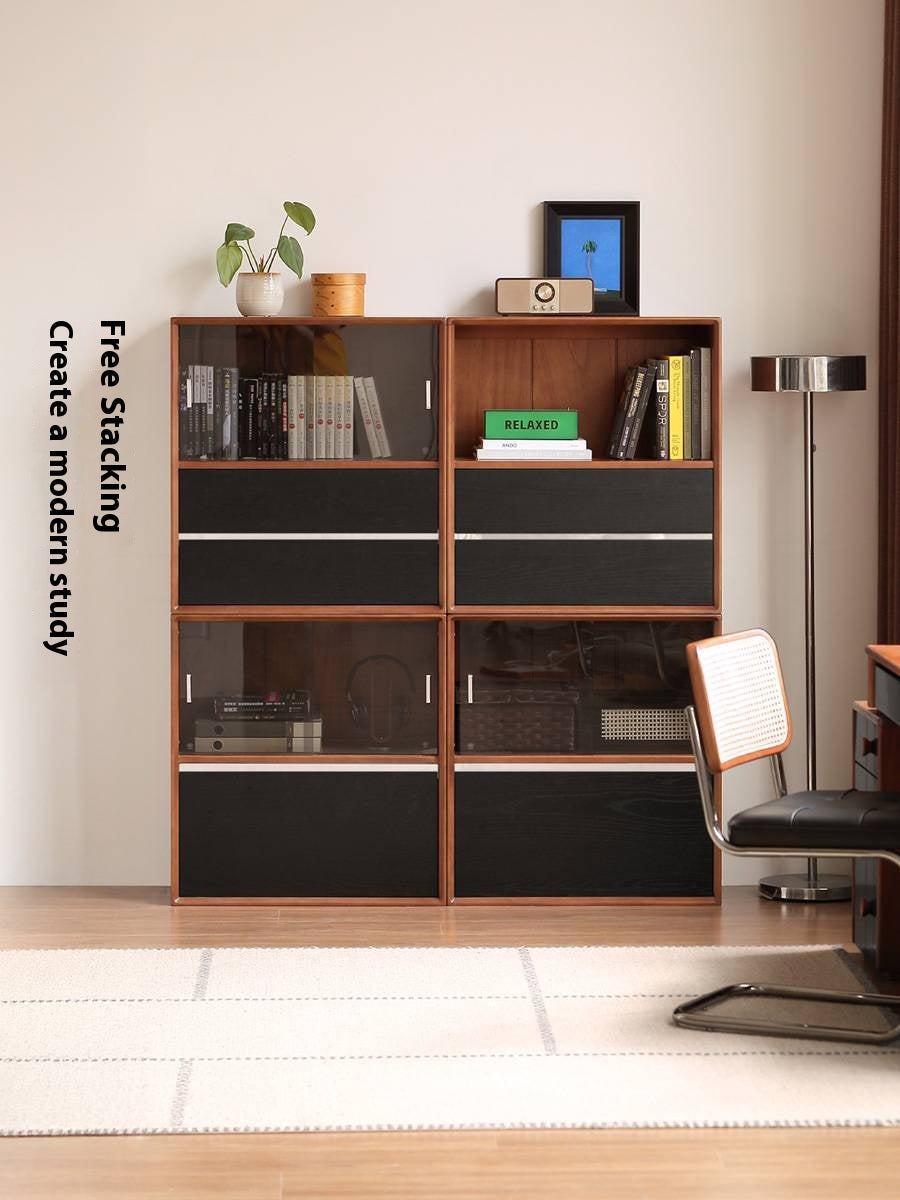 Poplar Solid Wood Ancient Style Bookcase