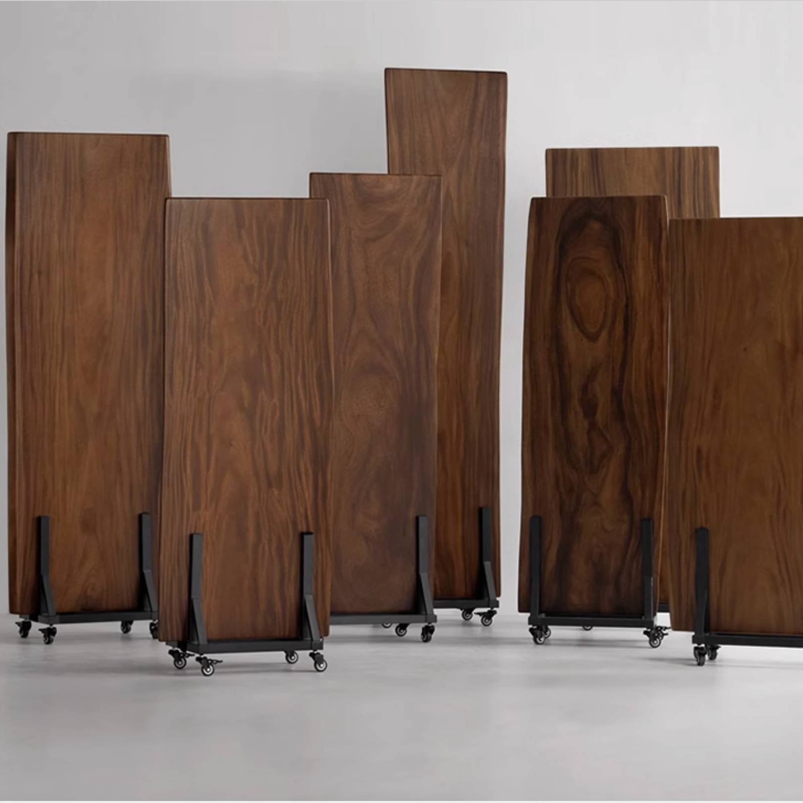 Black Walnut Solid Wood Wabi Sabi Style Dining Table Board