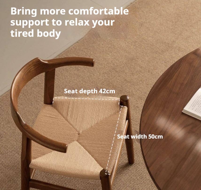 Ash Solid Wood Retro Dining Chair