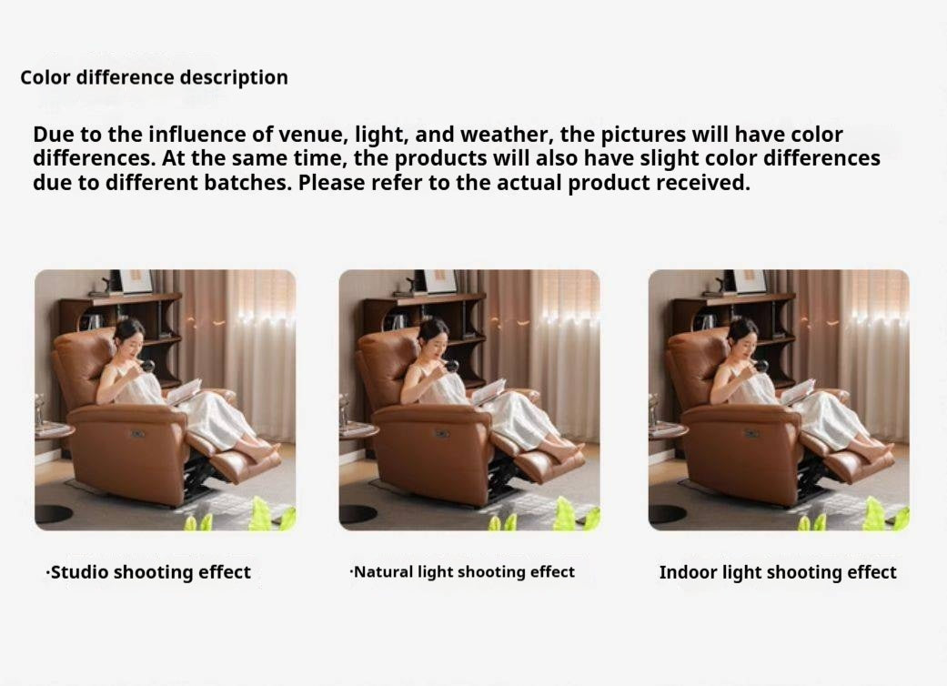 Leather Functional Recliner Electric Sofa