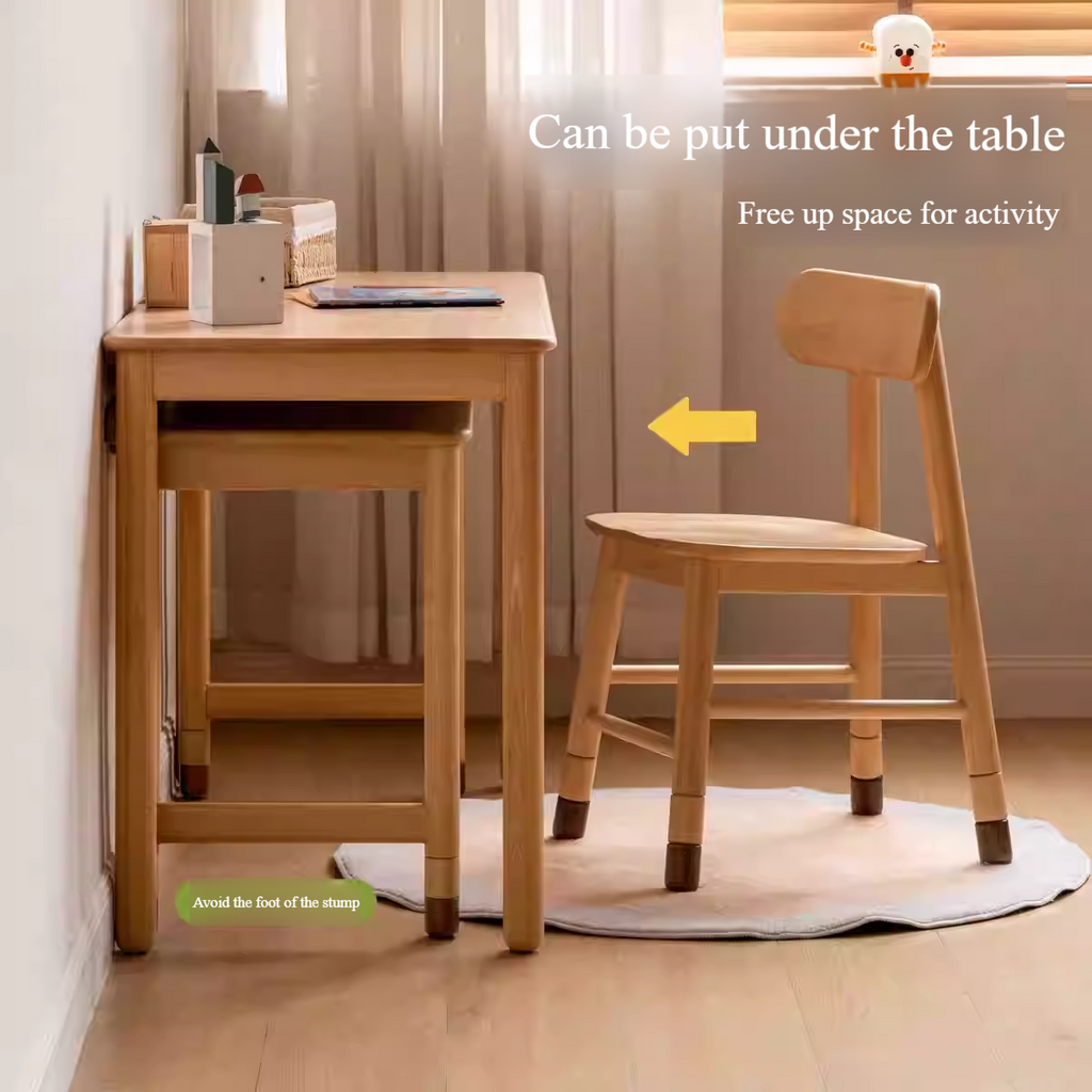 Beech Solid Wood Children's Learning Desk.