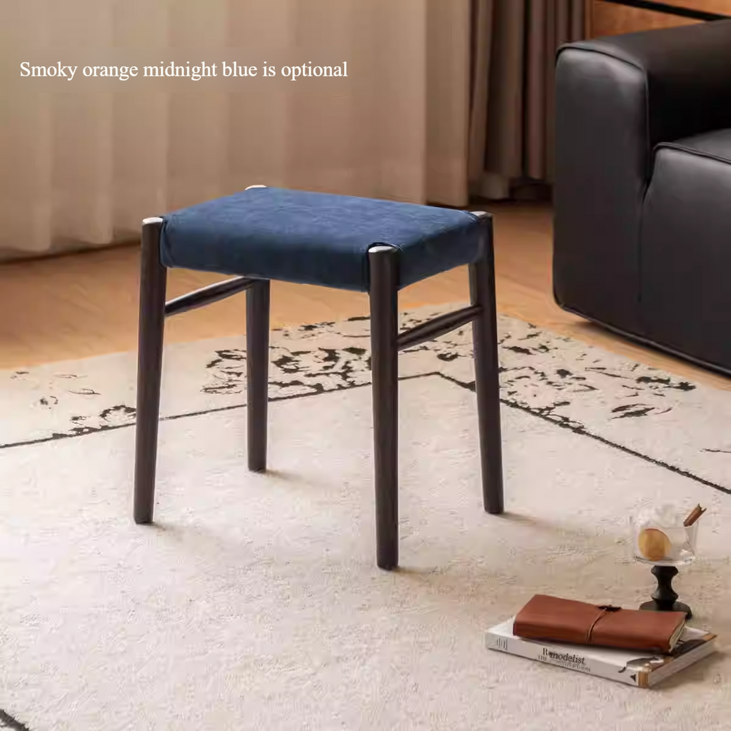 Cherry, Oak Solid Wood Retro Makeup Stool