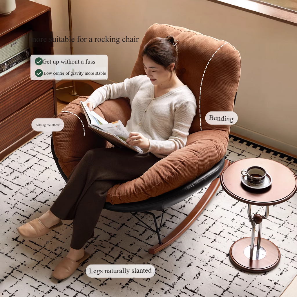 Fabric Retro Rocking Chair