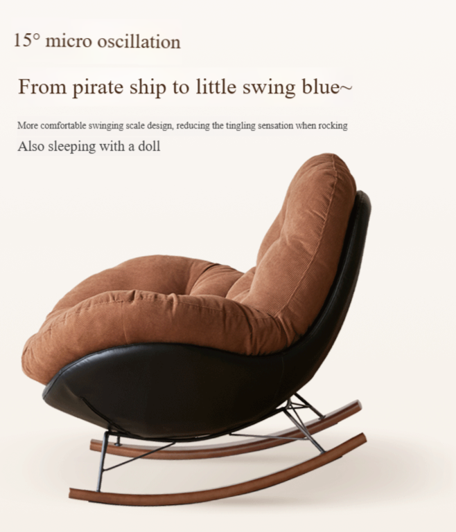 Fabric Retro Rocking Chair