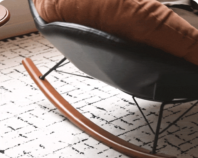 Fabric Retro Rocking Chair