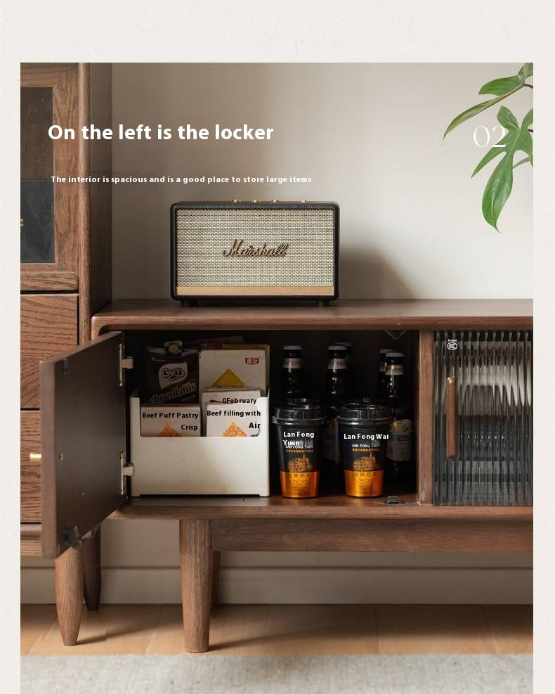 Teak Solid Wood Modern TV Stand