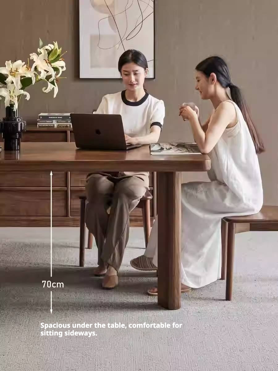 Black Walnut Solid Wood Dining Table