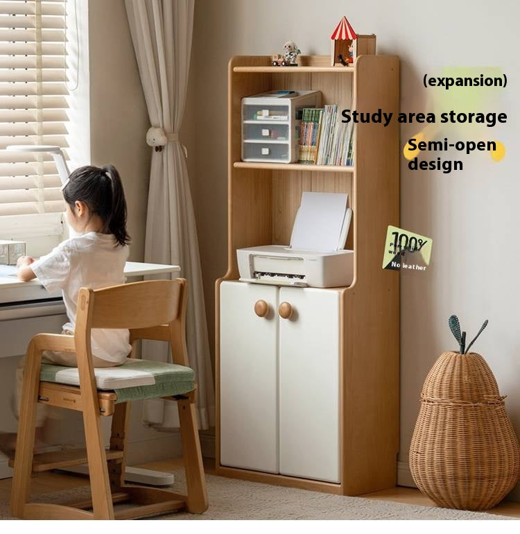 Beech Solid Wood Children's Bookcase