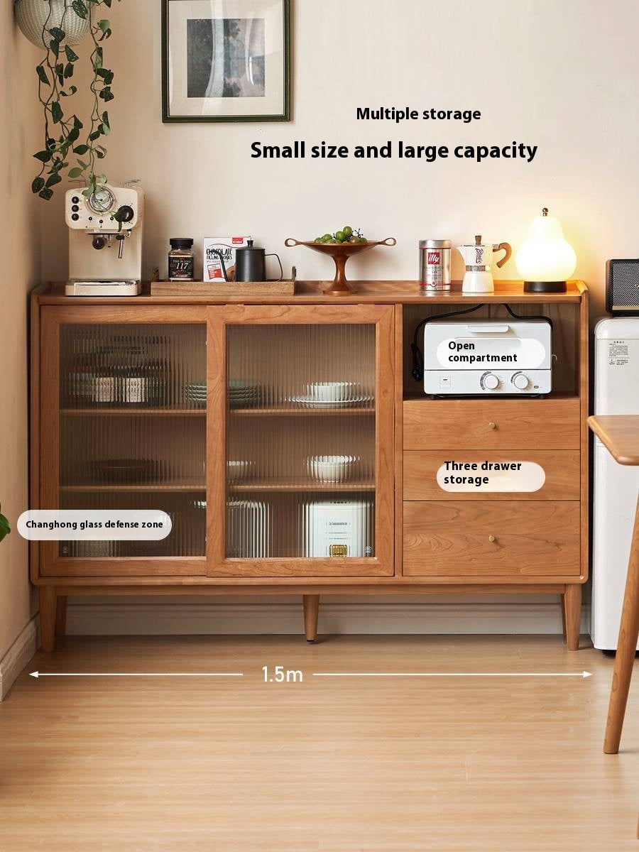 Cherry, Ash Solid Wood Ancient Style Ultra Thin Side Cabinet