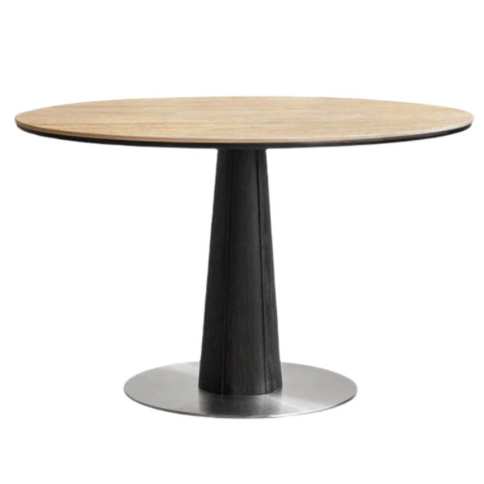 Oak Solid Wood Bauhaus Rock Plate Dining Table