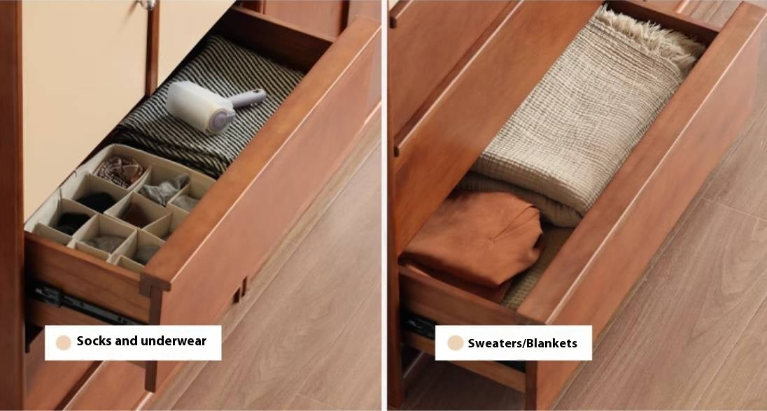 Oak Solid Wood Antique Style Wardrobe.