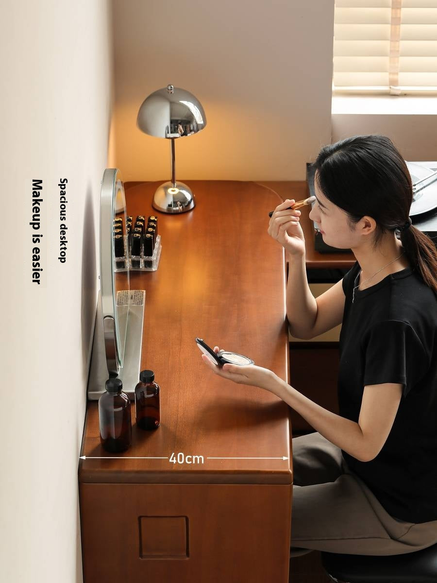 Poplar Solid Wood Bauhaus Style Dressing Table