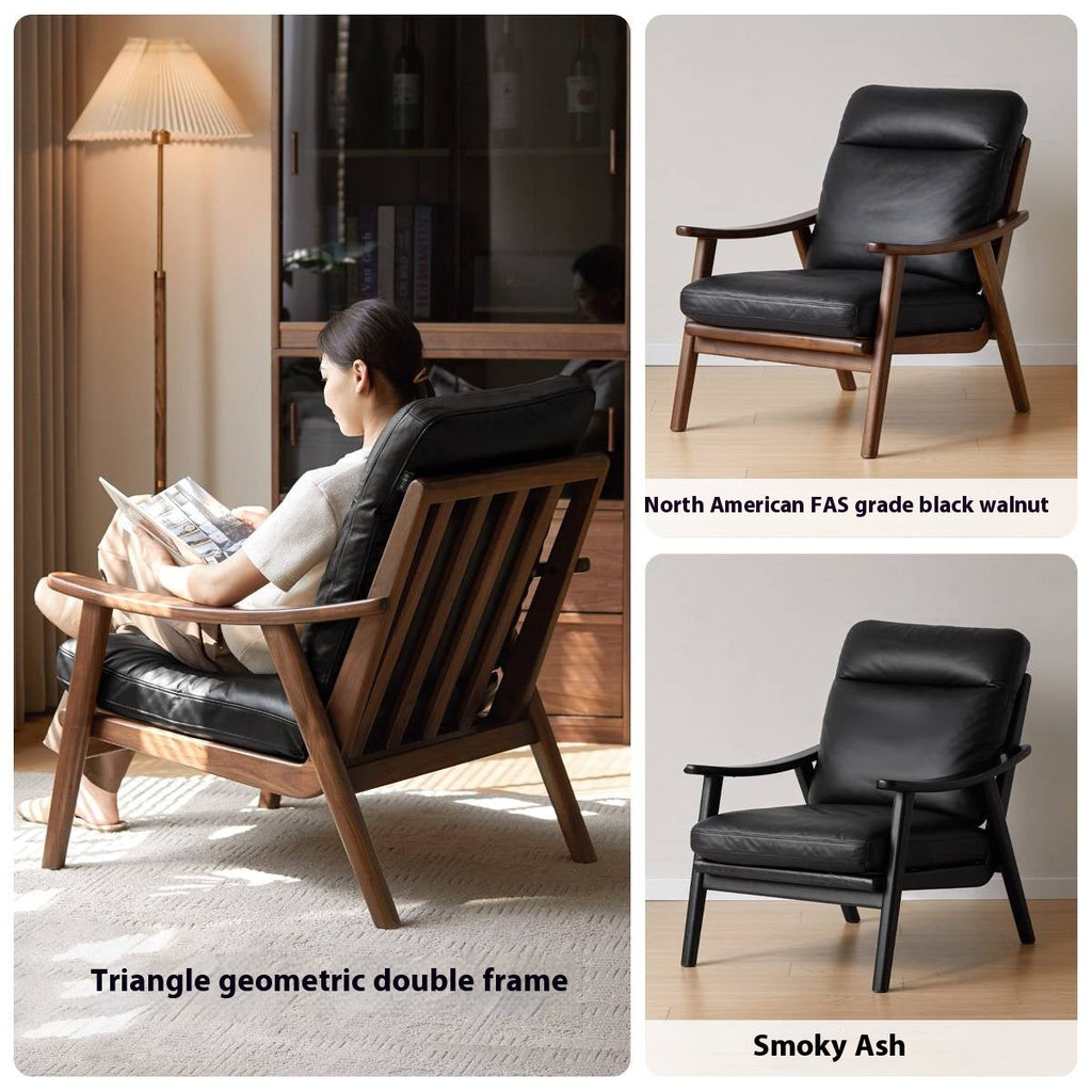 Ash, Black Walnut Solid Wood Armchair