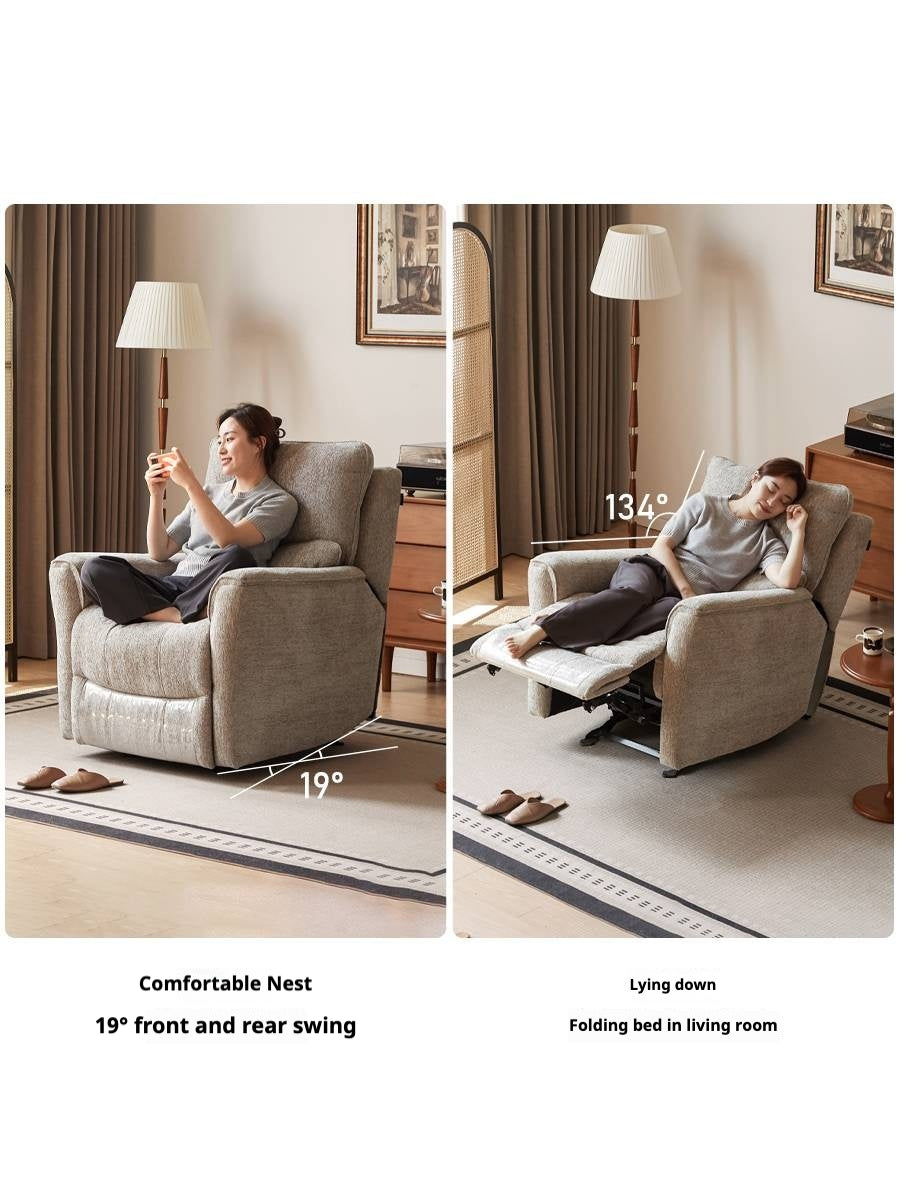 Fabric Lounge Electric Rocking Armchair