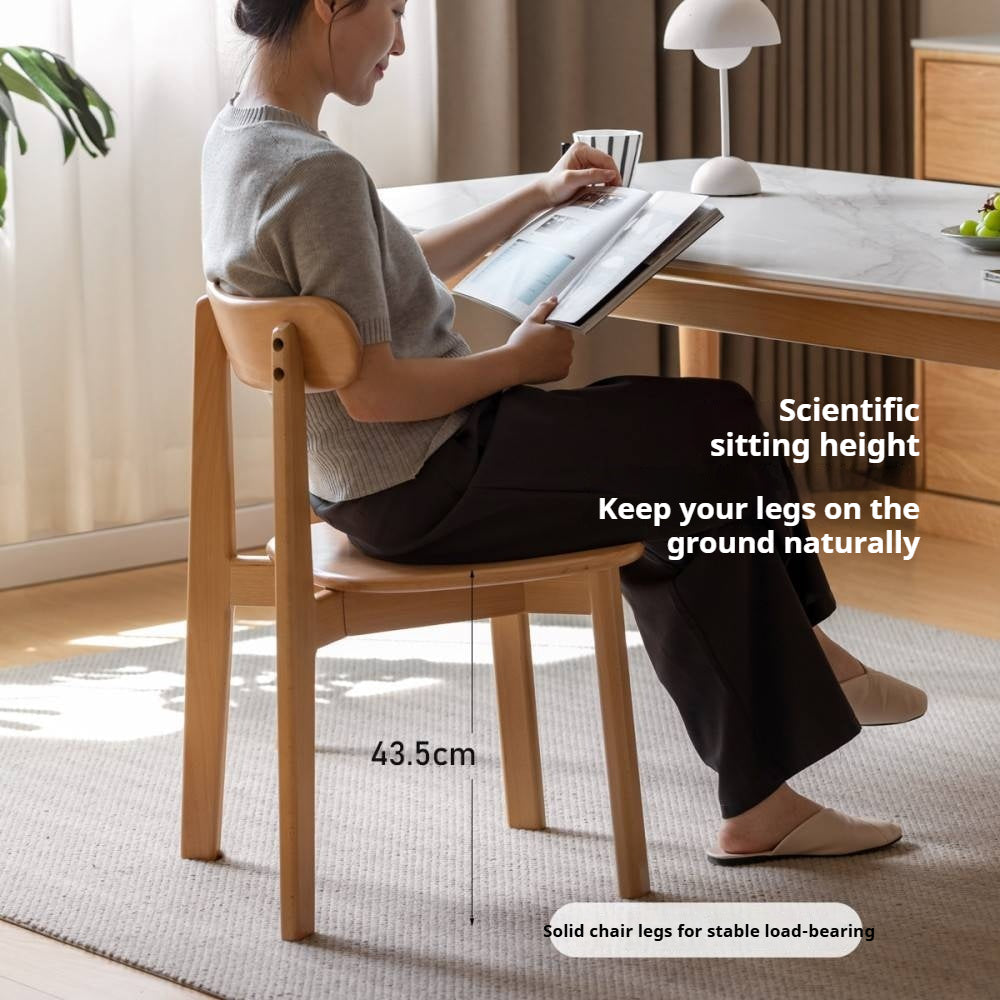 Beech, Oak Solid Wood Modern Dining Chairs