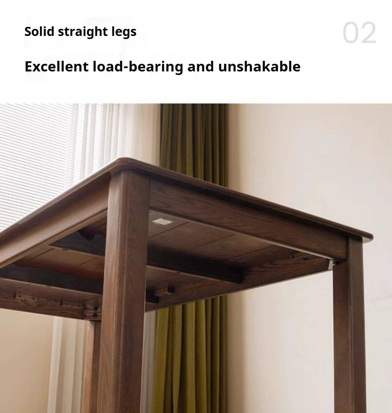 Oak Solid Wood Modern Dining  Table