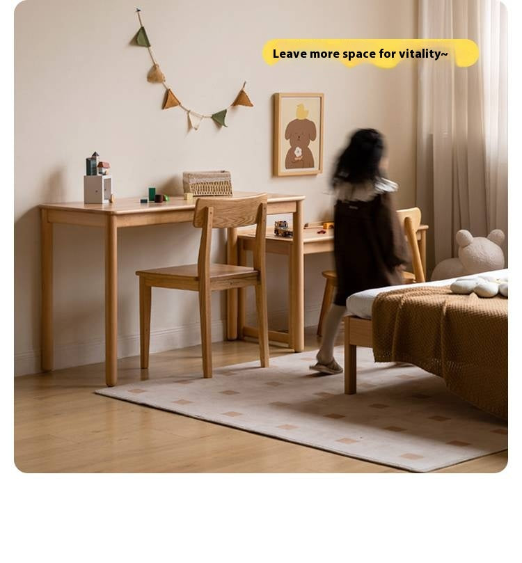 Beech Solid Wood Children's Learning Desk.