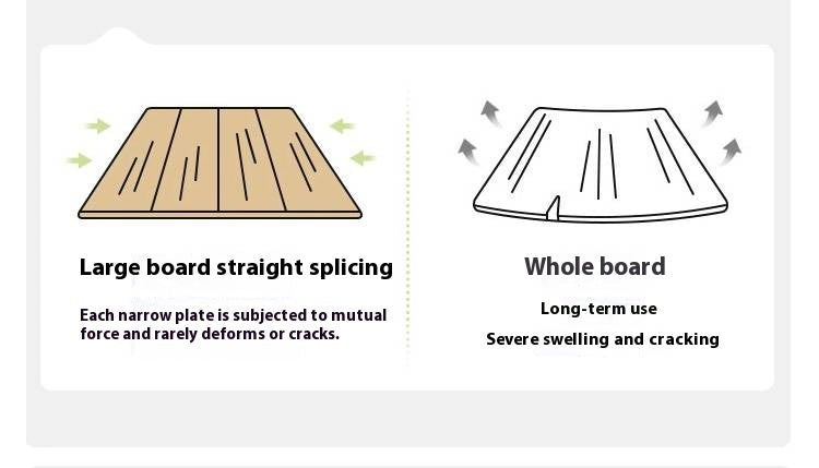 Solid Rubberwood, Oak Solid Wood Nordic Coffee Table