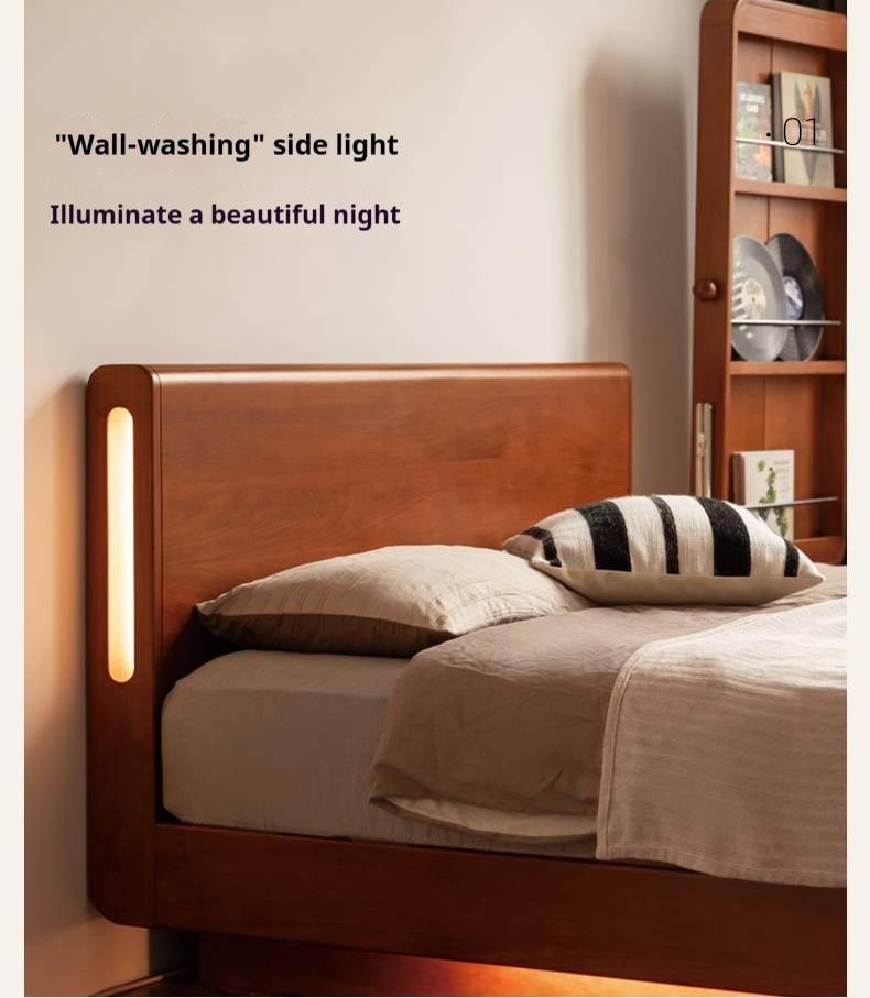 Poplar Wood Solid Wood Antique Style Box Bed