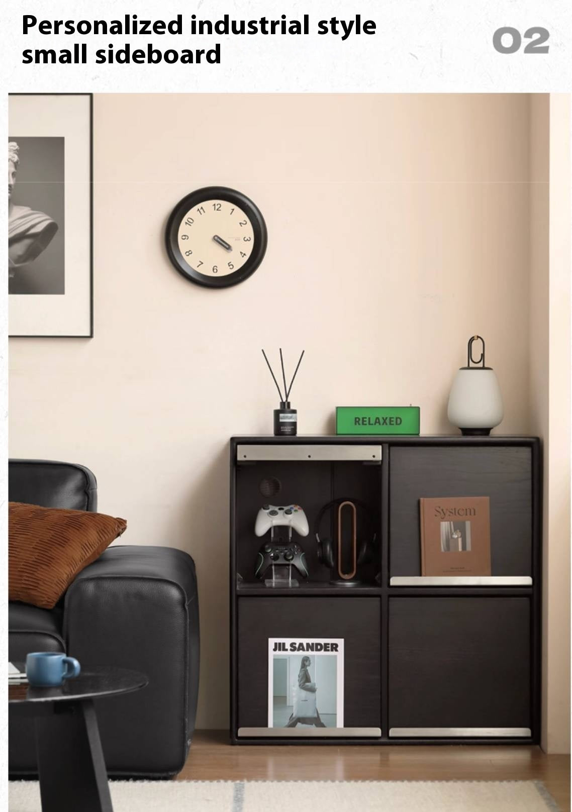 Oak Solid Wood Bauhaus Bookcase Module Combination