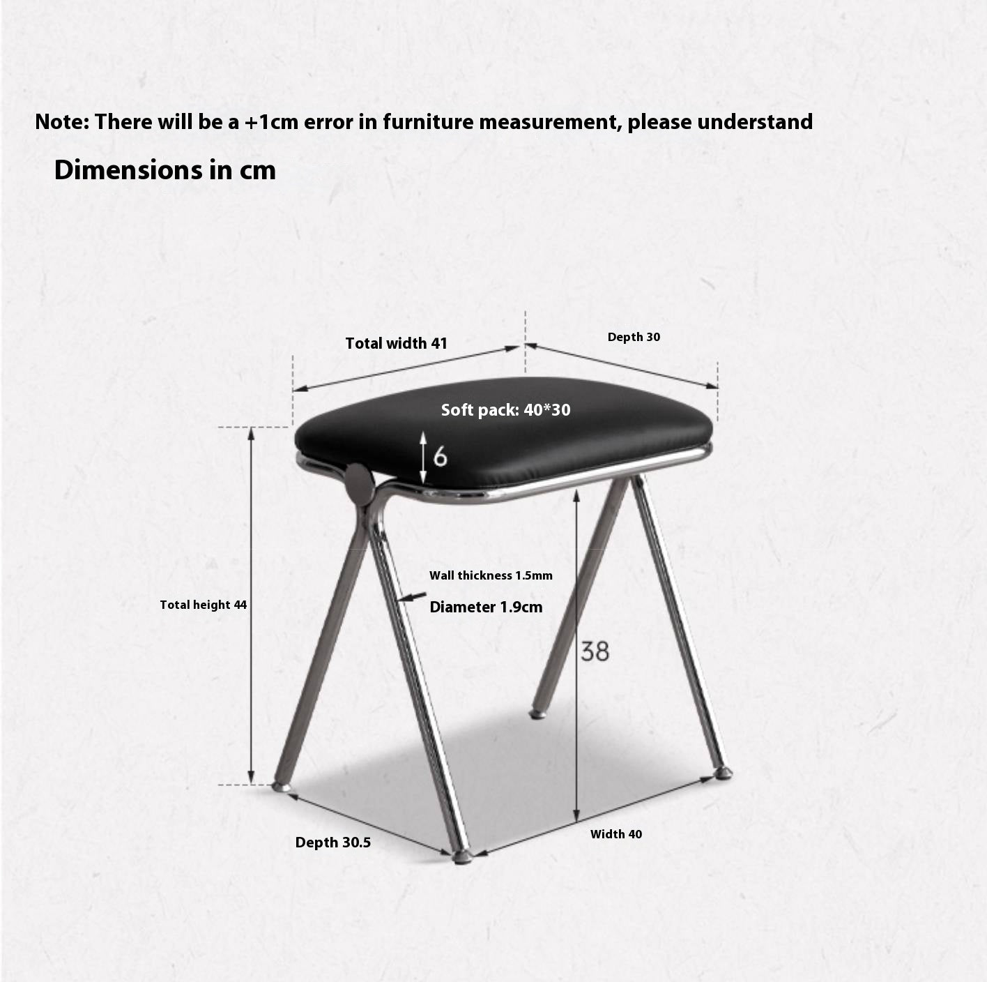 Leather Soft Padded Makeup Stool