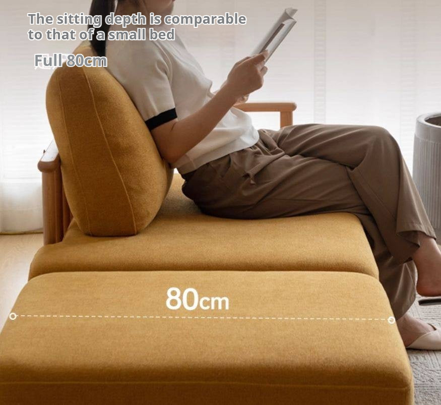 Beech Solid Wood Fabric Sofa Free Combination