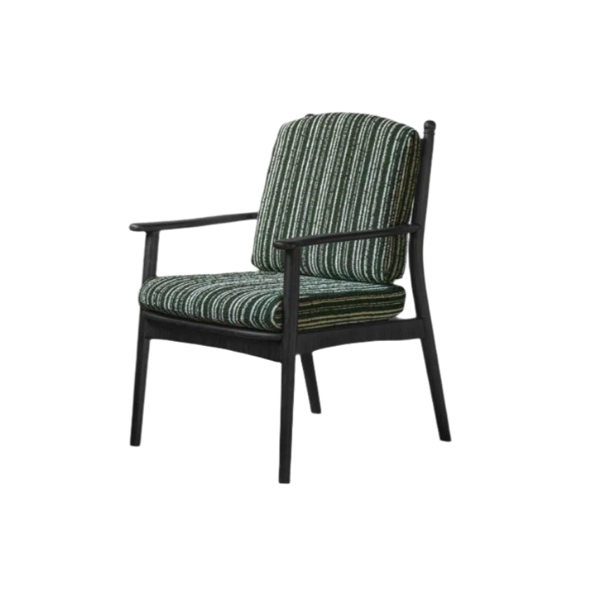 Ash Solid Wood French Retro Armchair