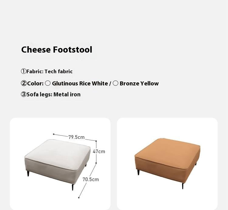 Fabric Soft Footstool Modern And Simple  Footrest-