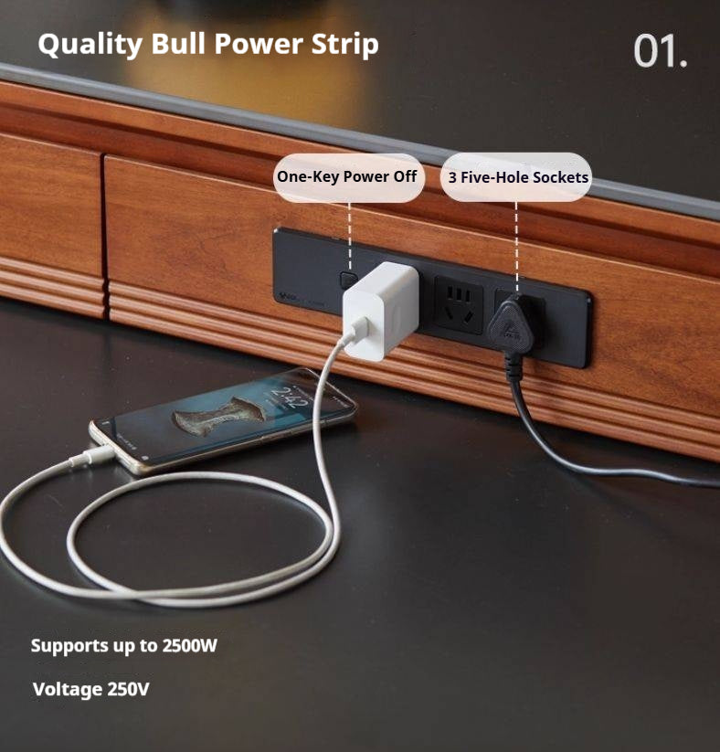 Poplar Solid Wood Island Dining Table Rotatable