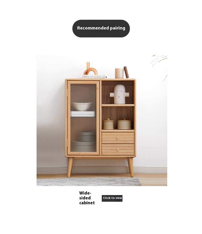 European Beech Solid Wood Floor TV Stand